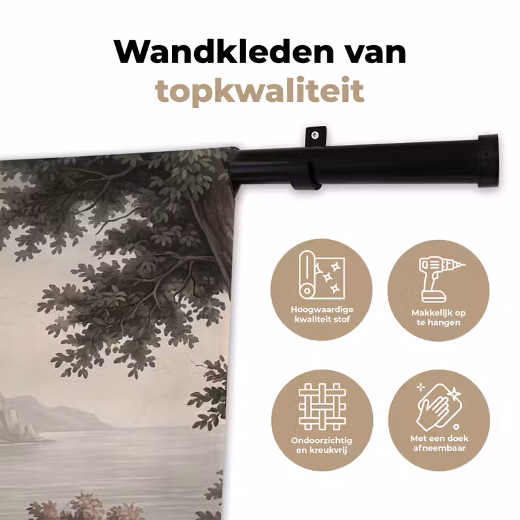 Wandkleed - Zee - Villa - Beige — 3