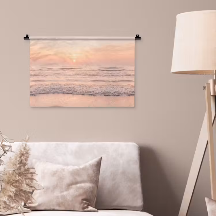 Wandkleed - Zon - Strand - Roze — 2
