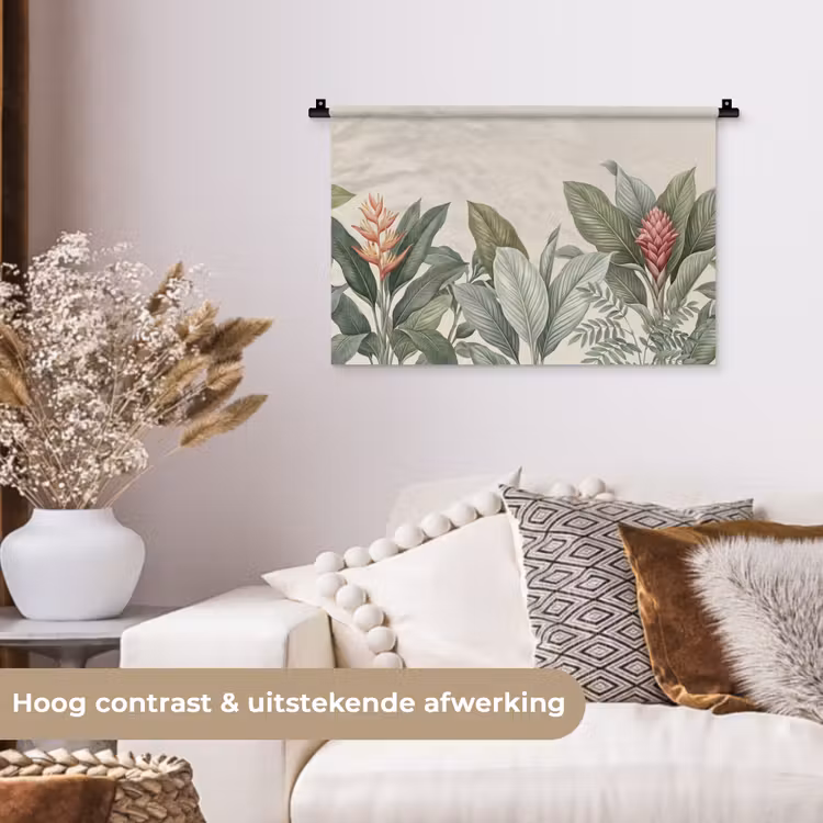 Wandkleed - Tropisch - Planten - Modern - Groen — 4