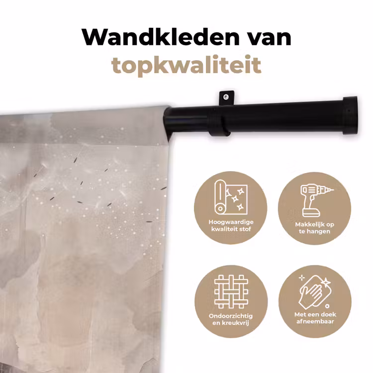 Wandkleed - Vrouw - Sereen - Grijs — 3