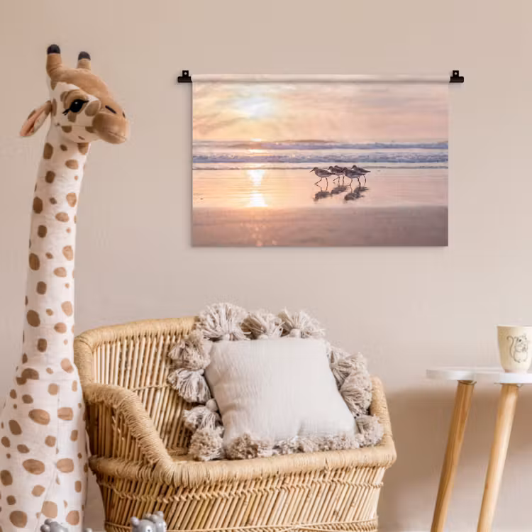 Wandkleed - Zee - Vogels - Strand — 5