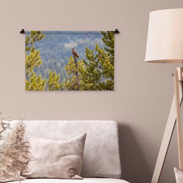 Wandkleed - Uil - Oehoe - Bomen - Natuur — 2
