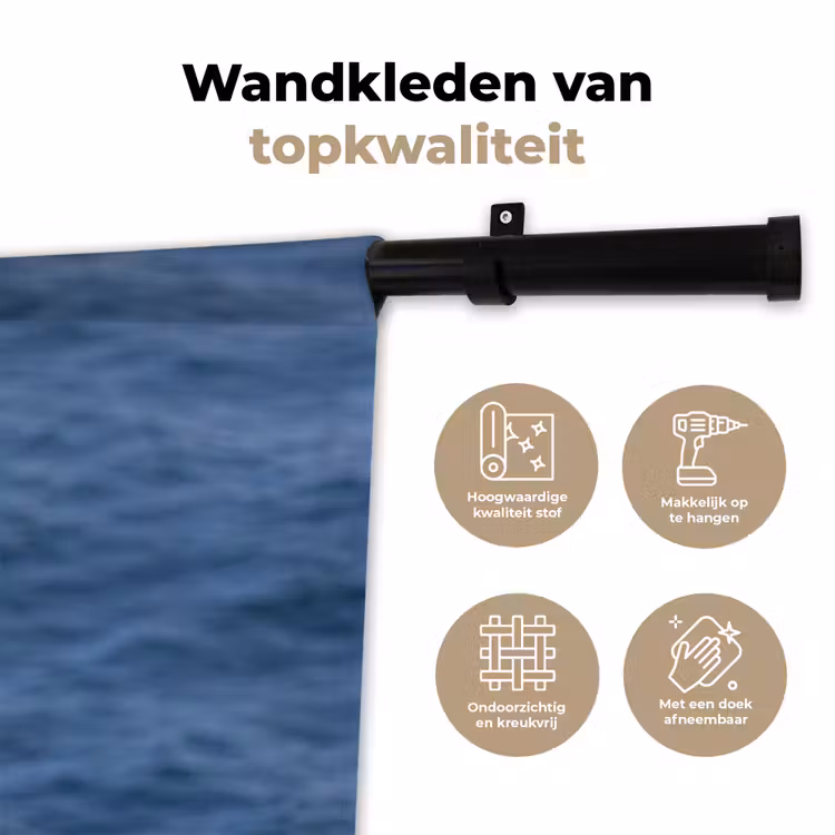 Wandkleed - Zeemeeuw - Oceaan - Blauw — 3