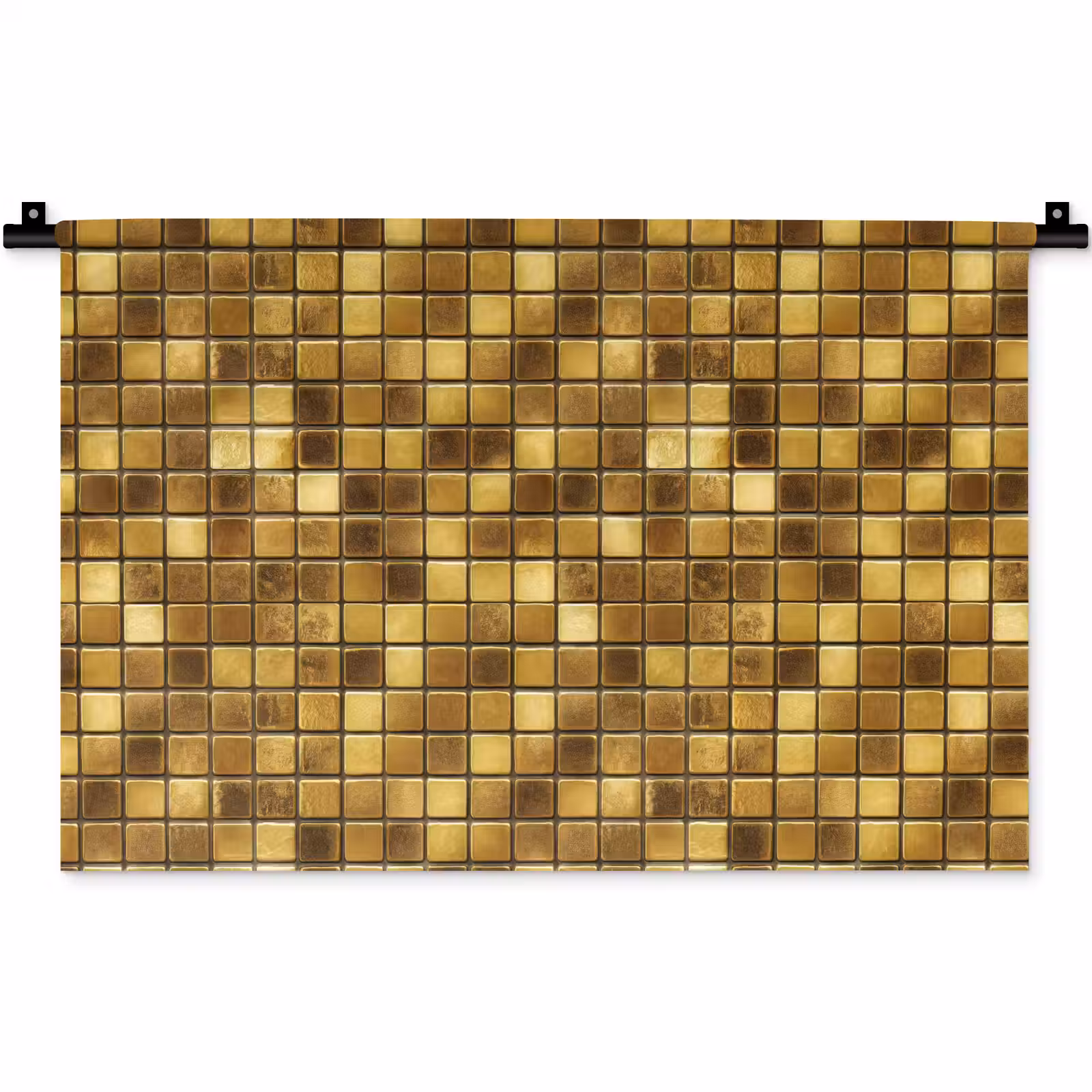 Wandkleed - Tegels - Mozaïek - Luxe - Warm Goud — 1