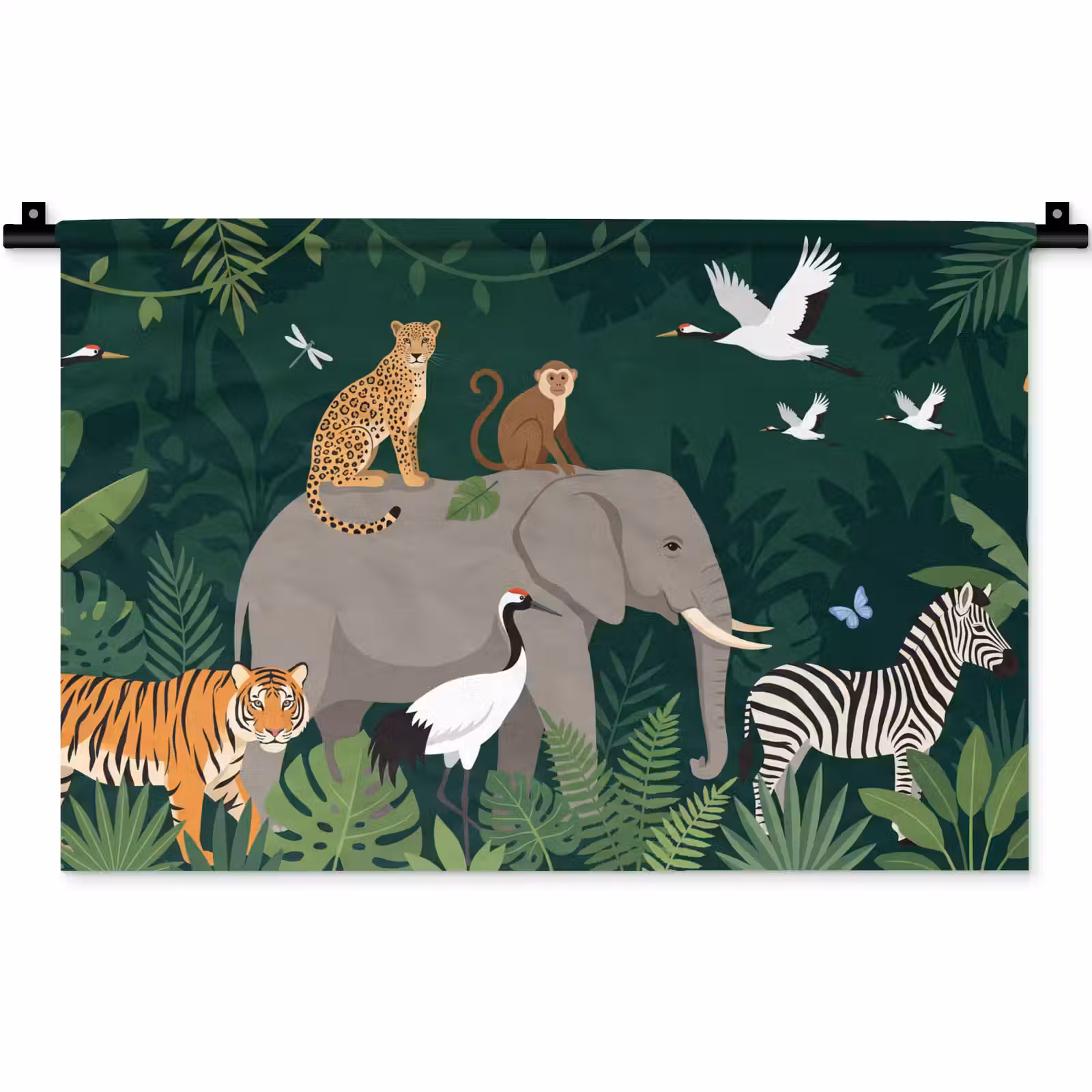 Wandkleed - Tropisch - Jungle - Groen — 1