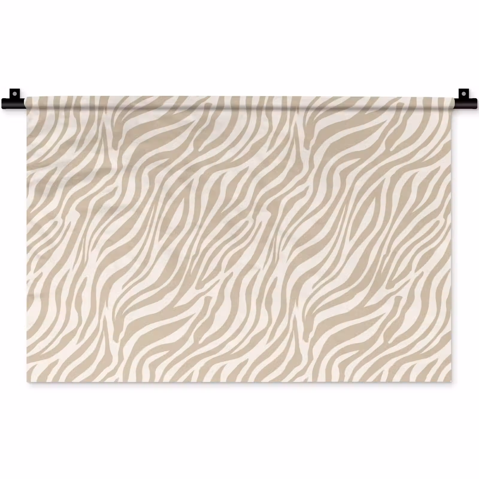 Wandkleed - Zebra - Patroon - Beige — 1