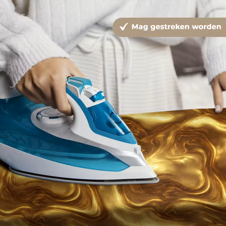 Wandkleed - Textuur - Vloeibaar - Organisch - Goud — 6