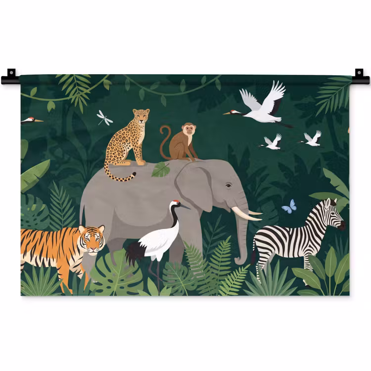 Wandkleed - Tropisch - Jungle - Groen — 1