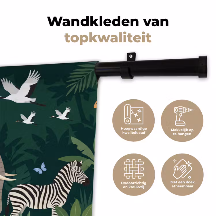 Wandkleed - Tropisch - Jungle - Groen — 3