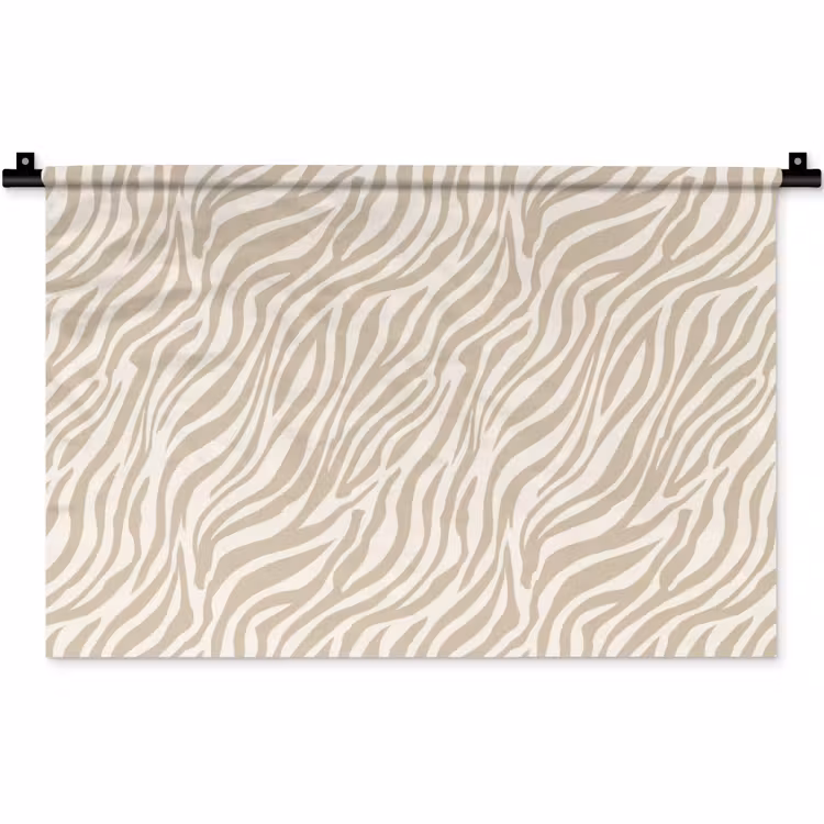 Wandkleed - Zebra - Patroon - Beige — 1