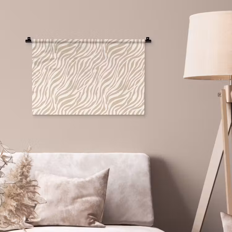 Wandkleed - Zebra - Patroon - Beige — 2