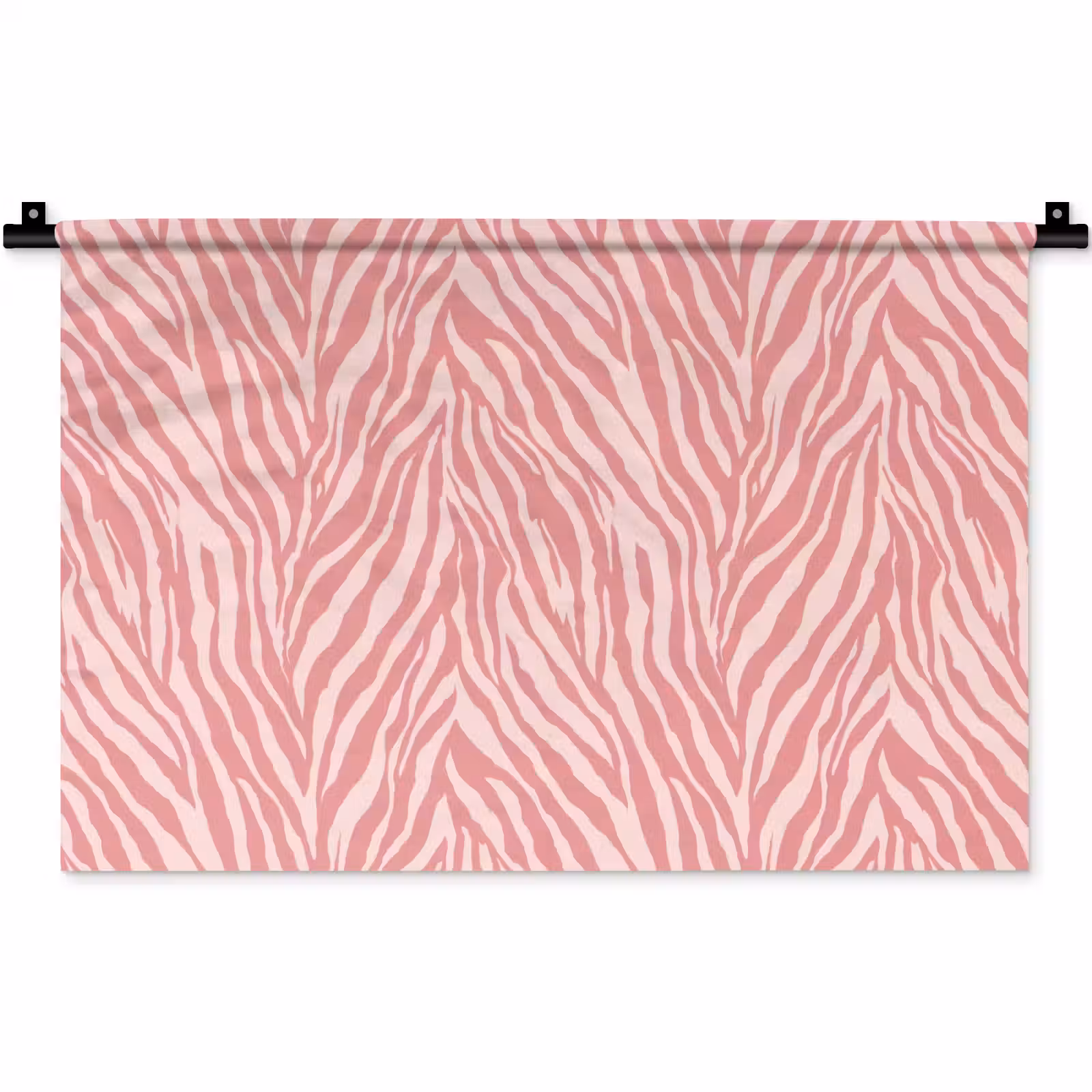 Wandkleed - Zebra - Print - Roze — 1