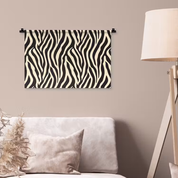 Wandkleed - Zebra - Print - Klassiek - Zwart — 2
