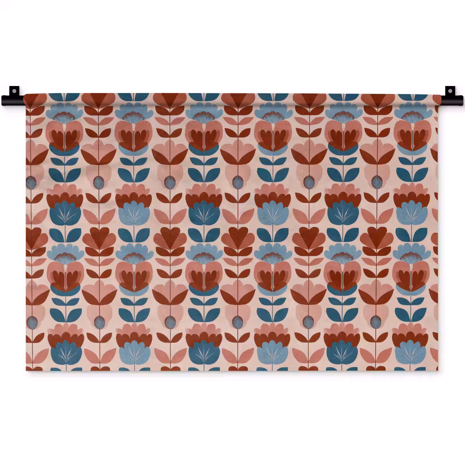 Wandkleed - Vintage - Motief - Kleurrijk — 1