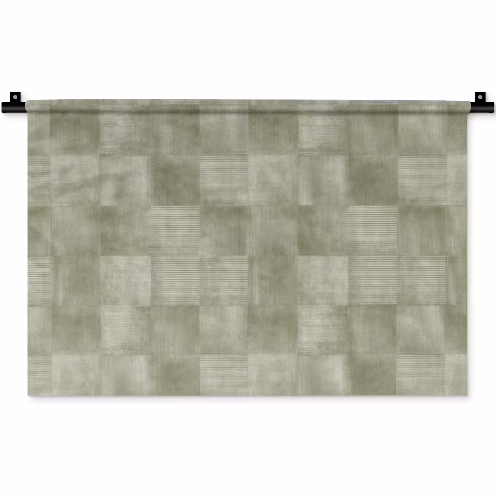 Wandkleed - Vlakken - Rustiek - Groen — 1