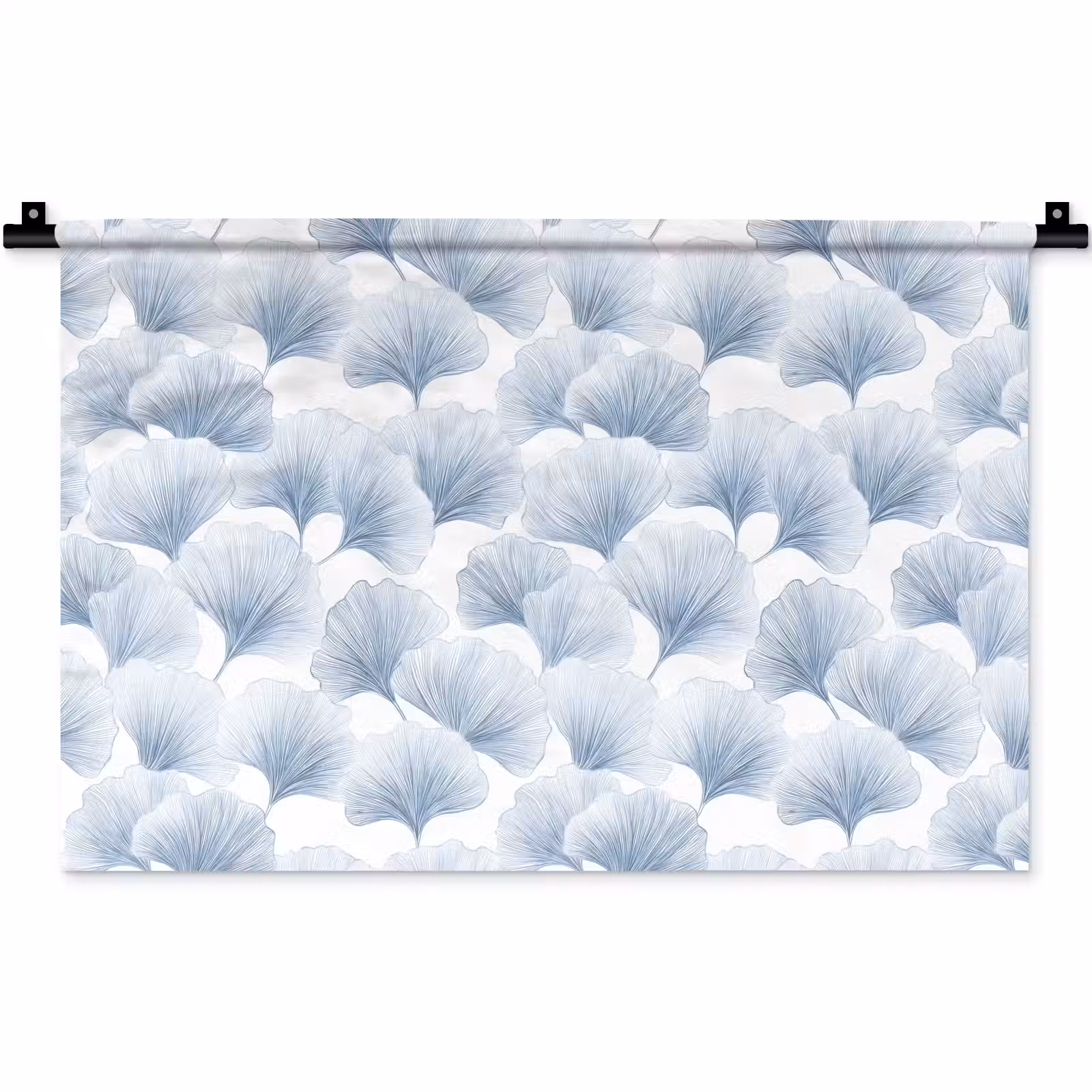 Wandkleed - Waaier - Modern - Blauw — 1