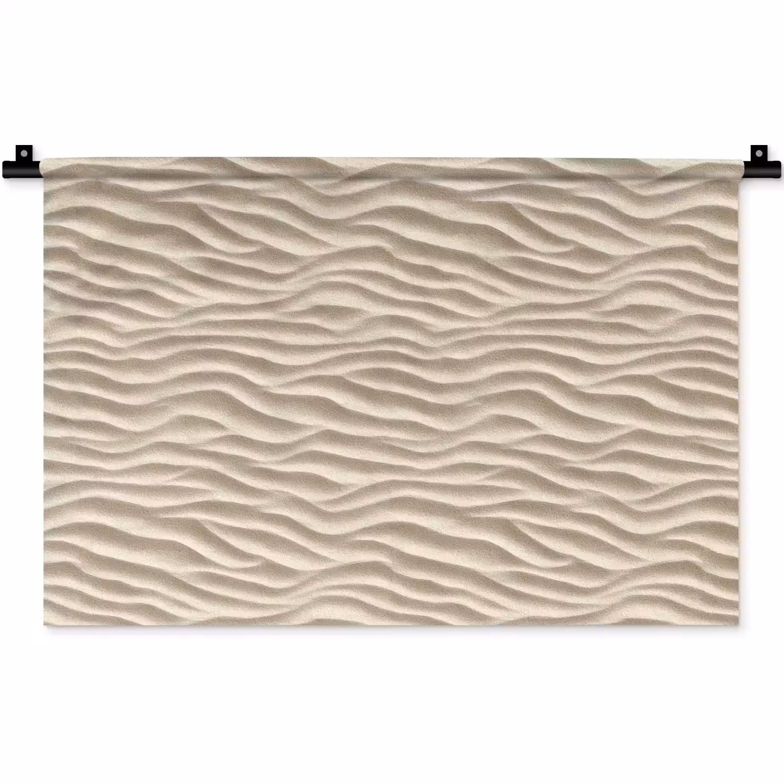 Wandkleed - Zand - Golven - Beige — 1