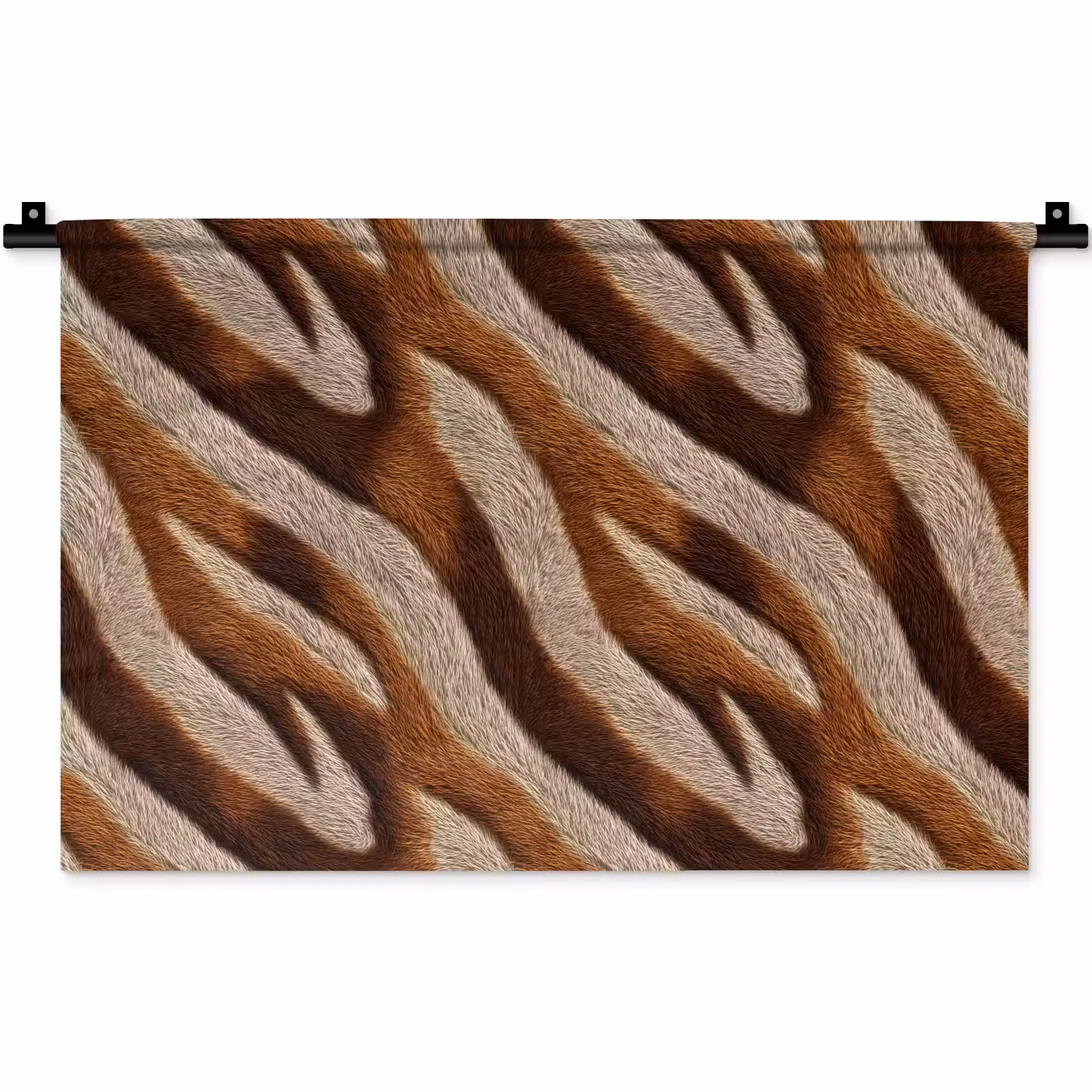 Wandkleed - Zebra - Bruin - Patroon — 1