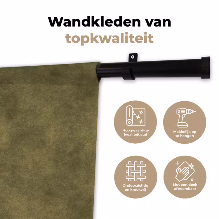 Wandkleed - Textuur - Abstract - Groen — 3