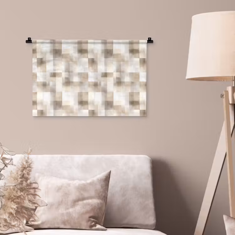 Wandkleed - Textuur - Linnen - Beige — 2