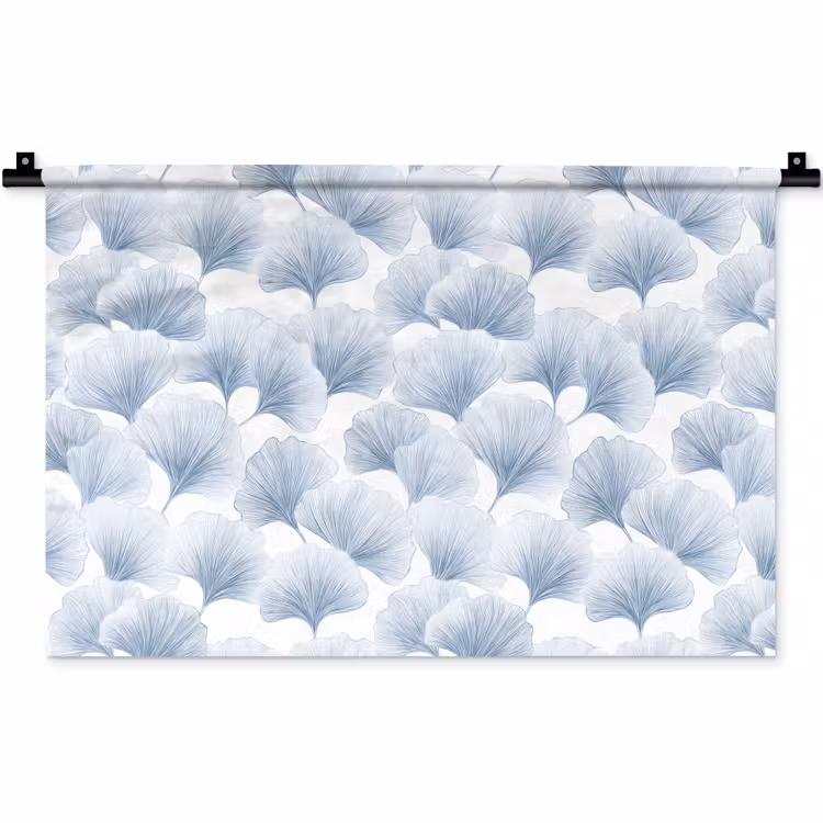 Wandkleed - Waaier - Modern - Blauw — 1