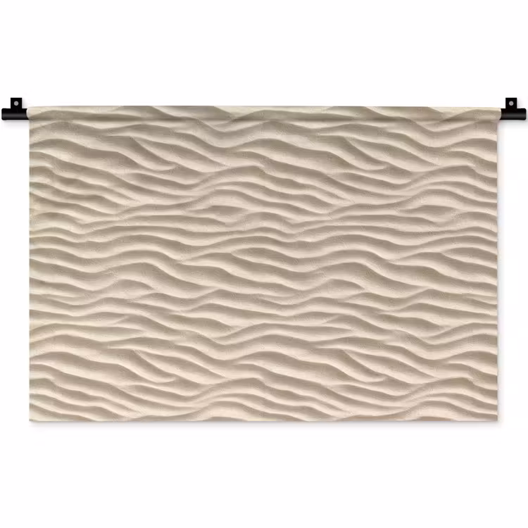 Wandkleed - Zand - Golven - Beige — 1