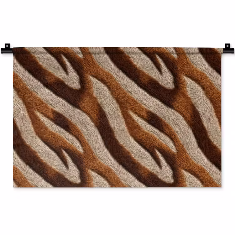 Wandkleed - Zebra - Bruin - Patroon — 1