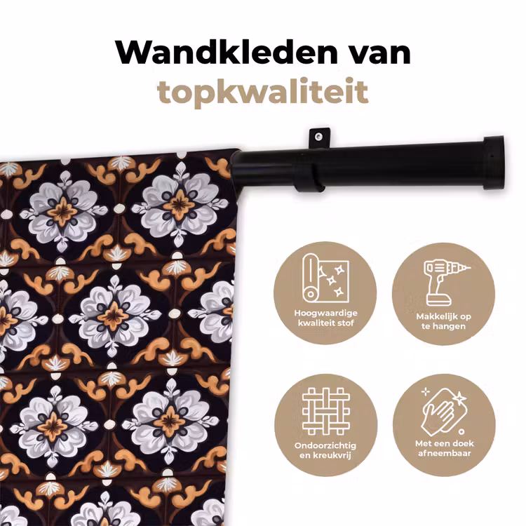 Wandkleed - traditioneel - Element - Kleurrijk — 3