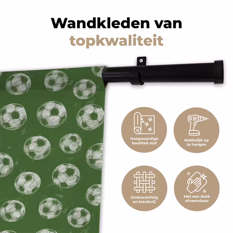 Wandkleed - Voetbal - Sport - Groen — 3