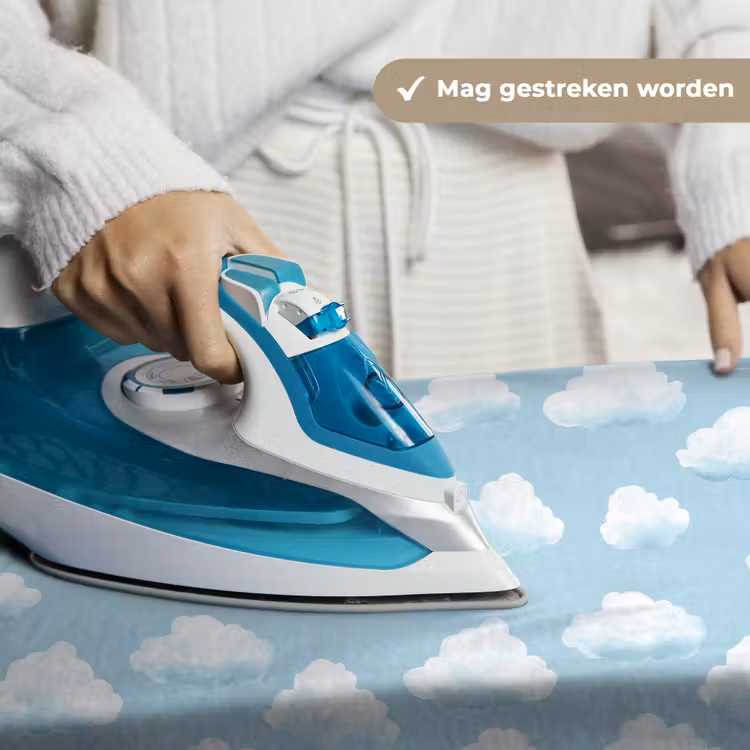Wandkleed - Wolken - Illustratie - Blauw — 6