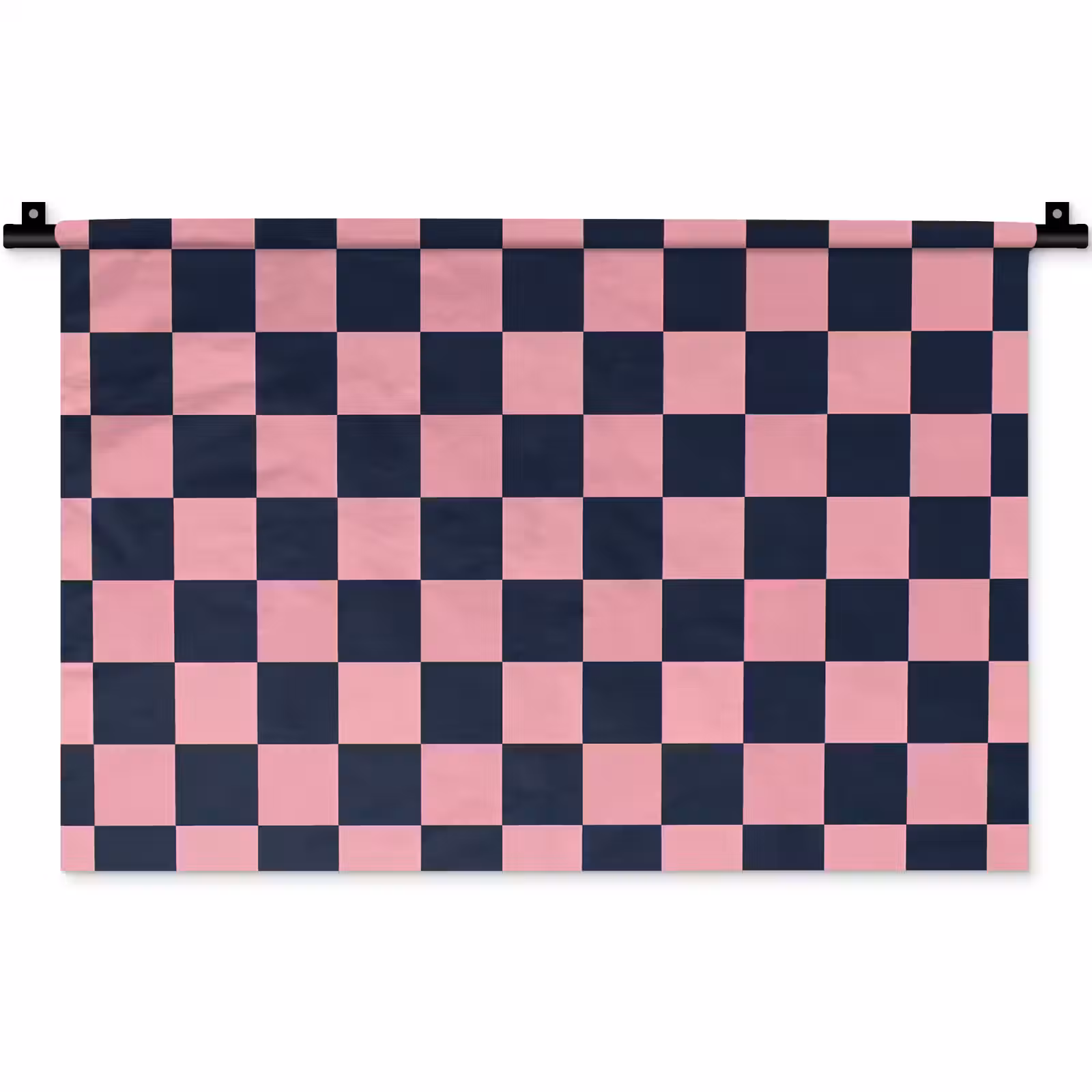 Wandkleed - Traditioneel - Patroon - Blauw - Roze — 1
