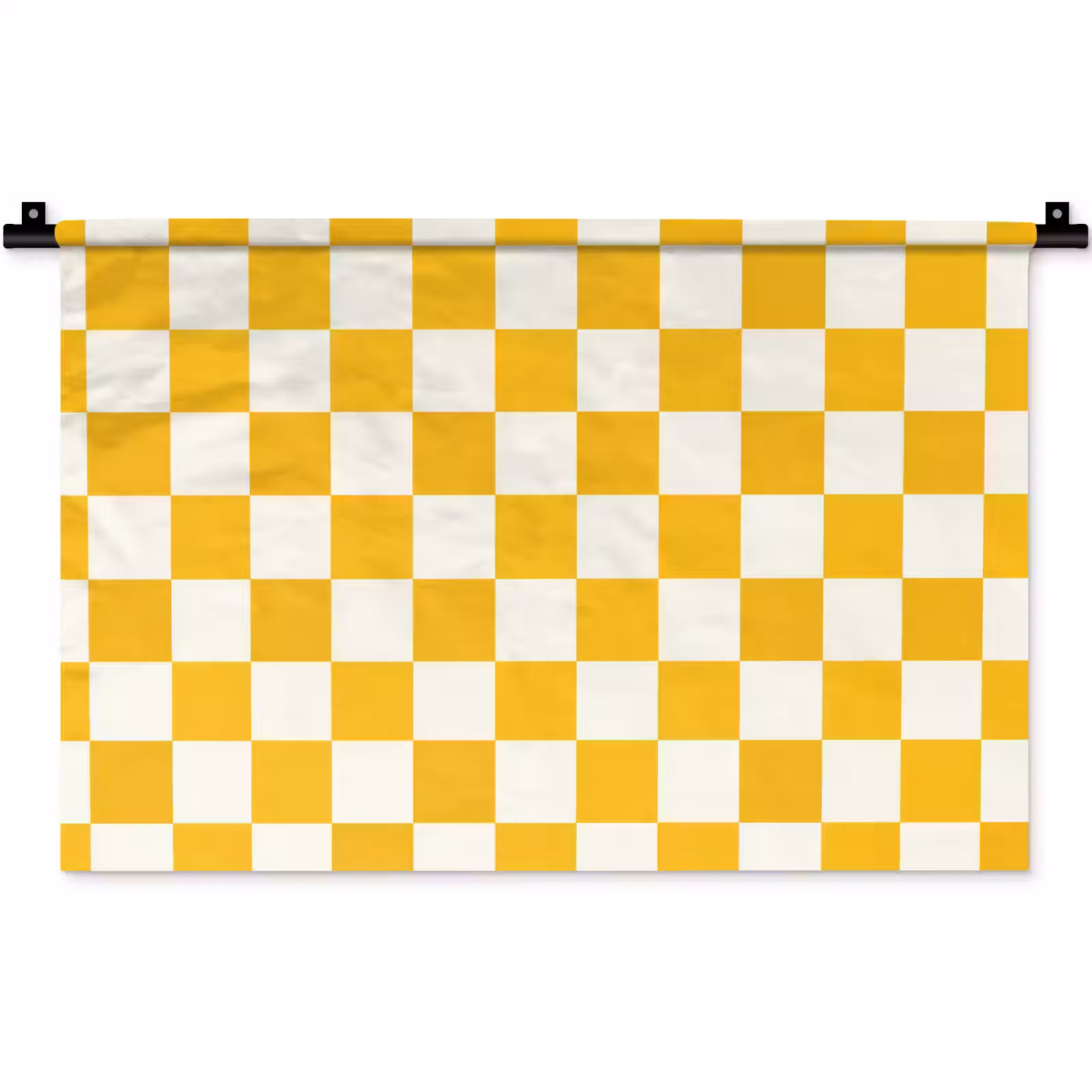 Wandkleed - Traditioneel - Patroon - Geel — 1