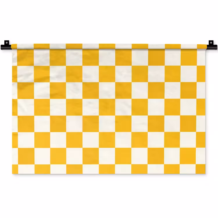 Wandkleed - Traditioneel - Patroon - Geel — 1