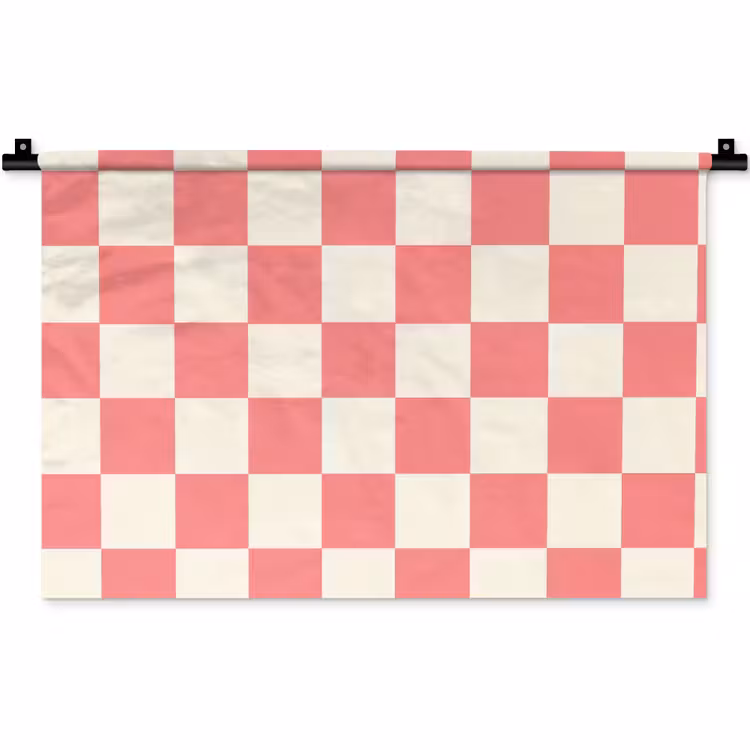 Wandkleed - Traditioneel - Patroon - Roze — 1