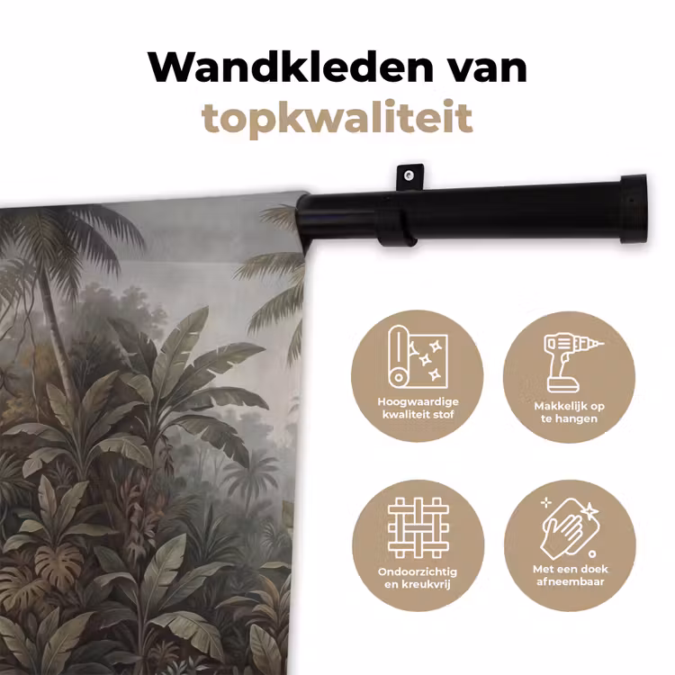 Wandkleed - Vogel - Vliegend - Tropisch - Landschap - Klassiek — 3