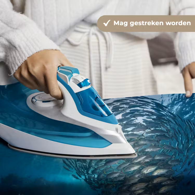 Wandkleed - Vis - School - Oceaan - Natuur - Blauw — 6