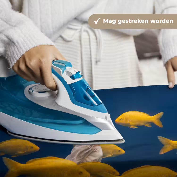 Wandkleed - Vrouw - Vis - Water - Natuur - Geel — 6