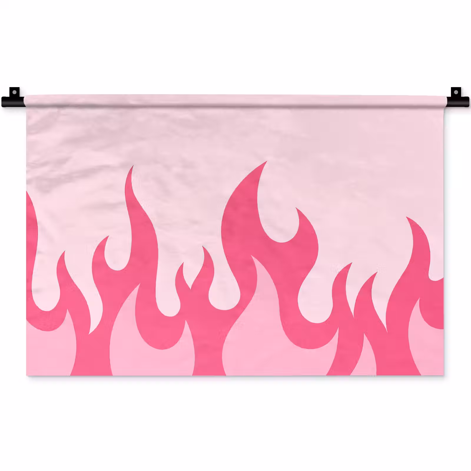 Wandkleed - Vlammen - Patroon - Abstract - Modern - Roze — 1