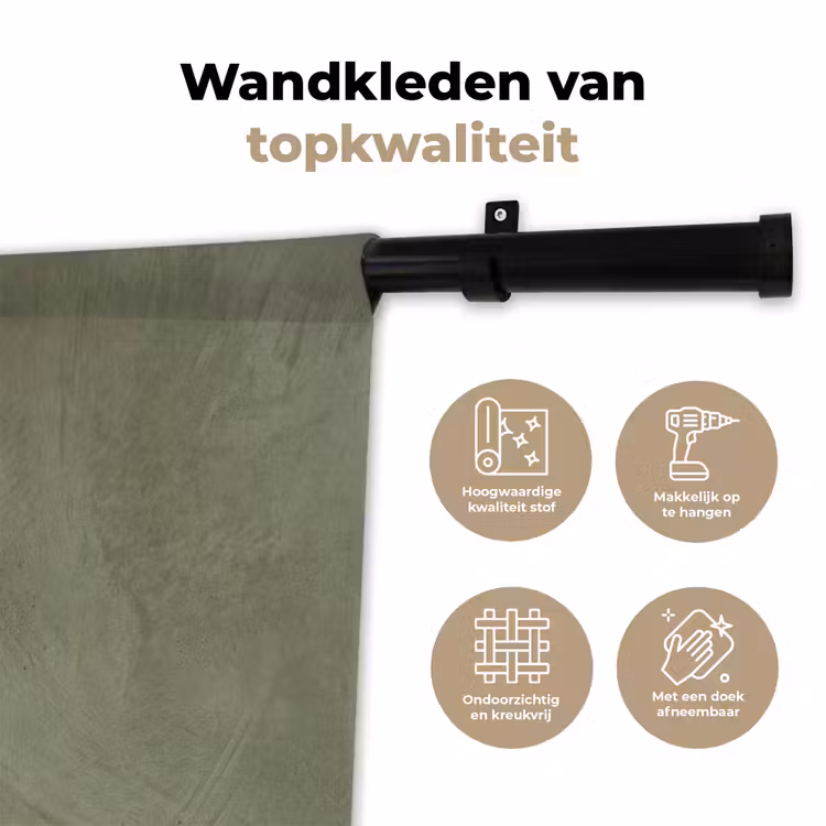 Wandkleed - Textuur - Betonlook - Achtergrond - Modern - Groen — 3