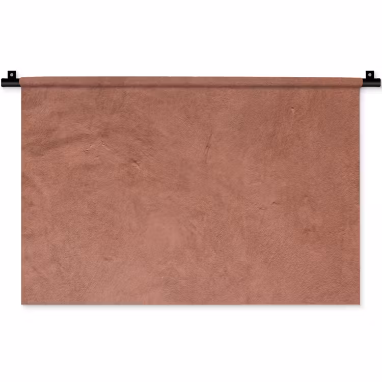 Wandkleed - Textuur - Roodbruin - Grof - Modern — 1