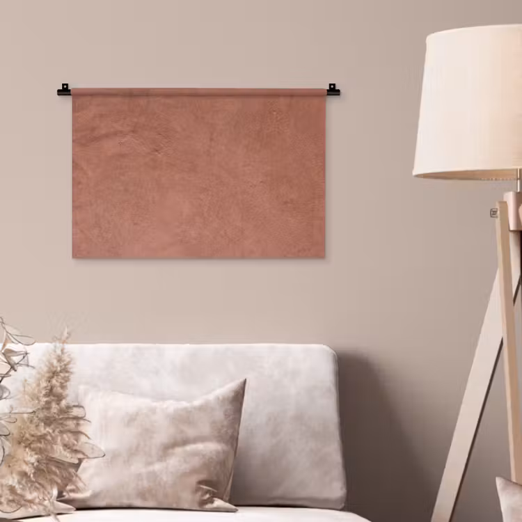 Wandkleed - Textuur - Roodbruin - Grof - Modern — 2