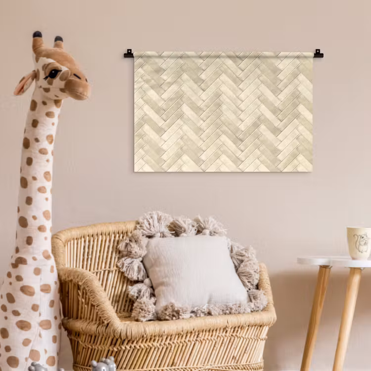 Wandkleed - Visgraat - Wandtegel - Licht Beige — 5