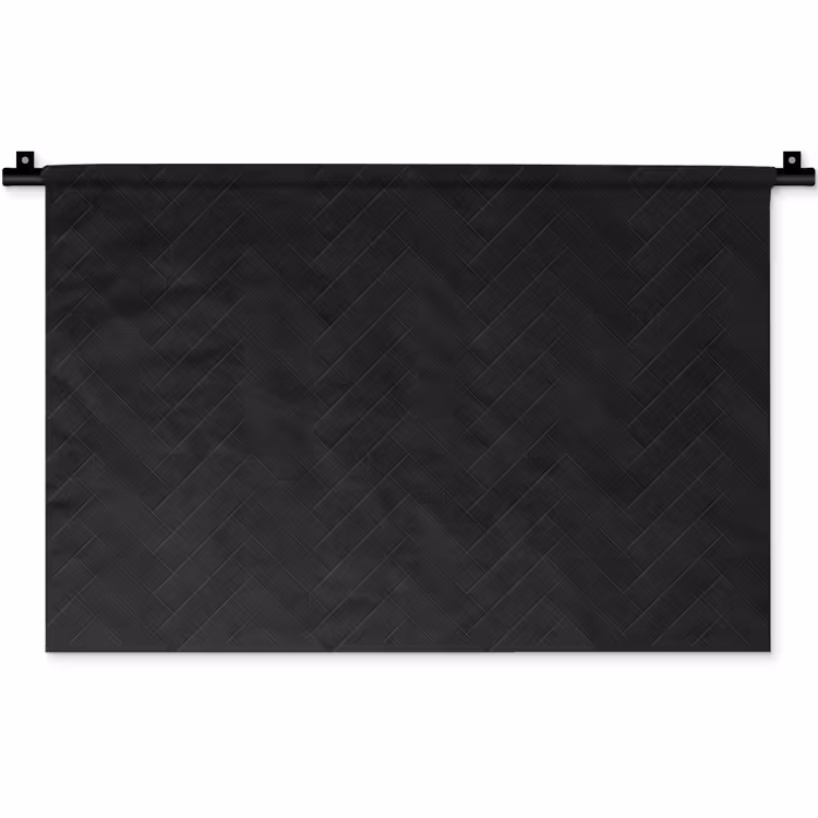 Wandkleed - Visgraat - Wandtegel - Mat - Zwart — 1