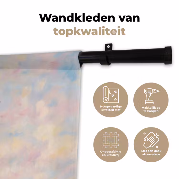 Wandkleed - Vogel - Vliegend - Lucht - Modern - Pastel — 3
