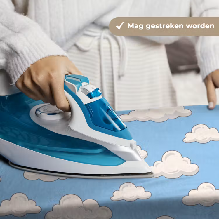 Wandkleed - Wolk - Cartoon - Lucht - Blauw - Wit — 6