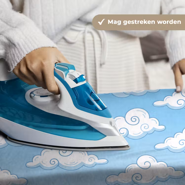 Wandkleed - Wolk - Lucht - Cartoon - Blauw - Wit — 6