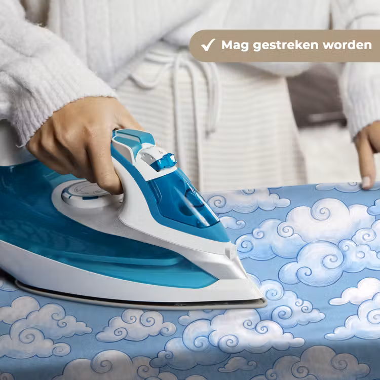 Wandkleed - Wolken - Patroon - Hemel - Illustratie - Wit — 6