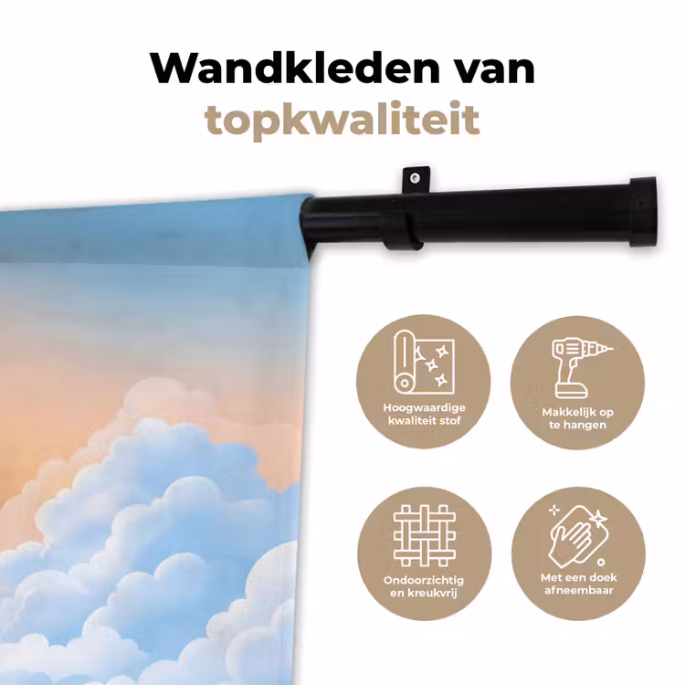 Wandkleed - Zon - Vogels - Lucht - Natuur - Geel — 3