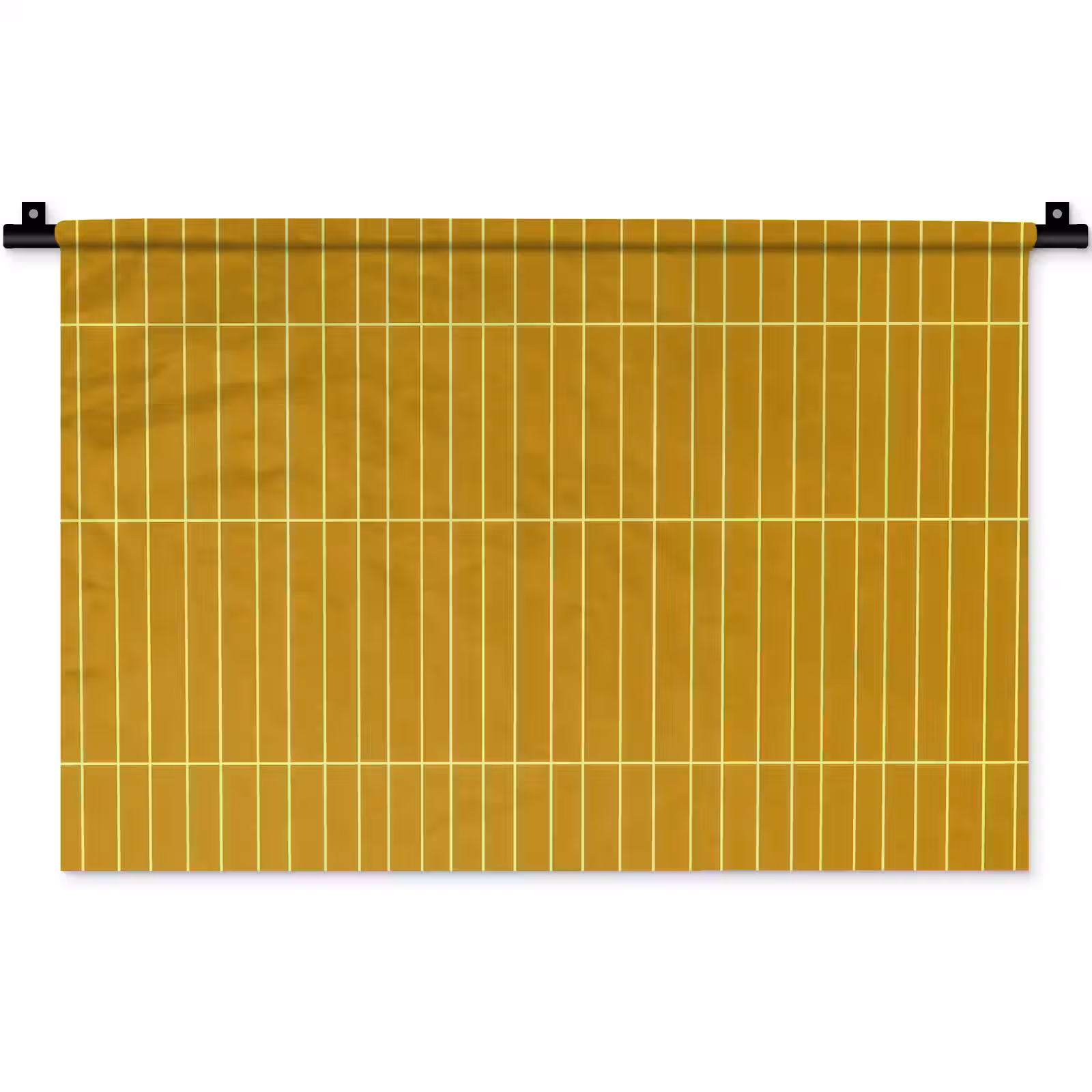 Wandkleed - Tegels - Verticaal - Mosterdgeel — 1