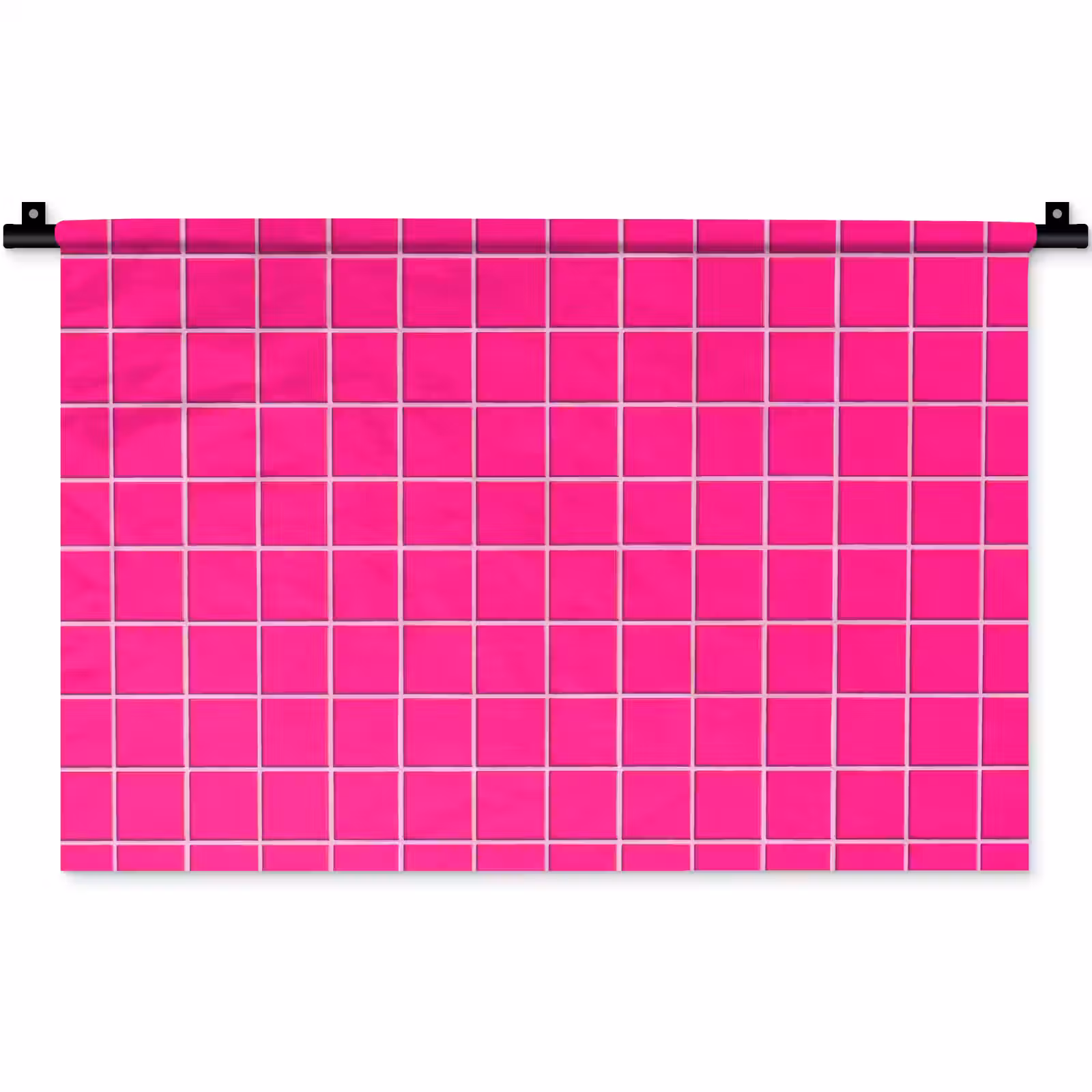 Wandkleed - Tegels - Vierkant - Fuchsia — 1